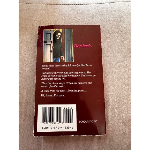 The Babysitter II R.L. Stine Paperback Vintage 1991 Scholastic Pocket Size Book - Picture 2 of 7
